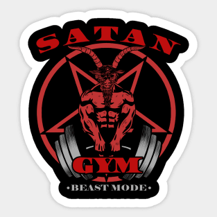 Satan Gym Sticker